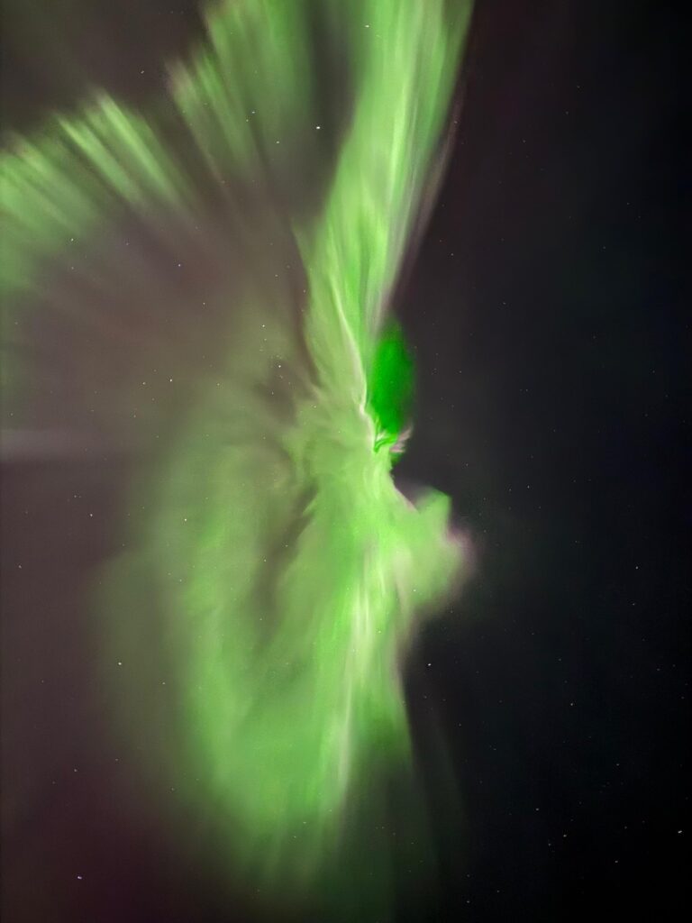 Aurora Boreală văzută la furtuna solară în Tromso