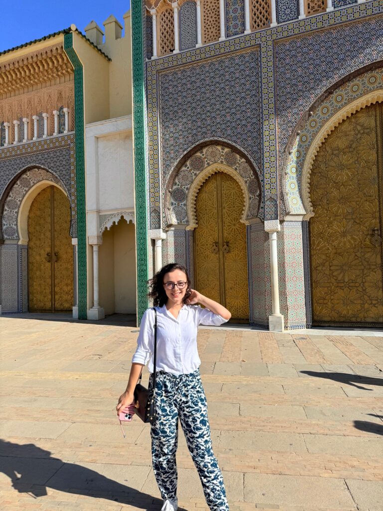 Poarta principală a Palatului Regal din Fes, Maroc