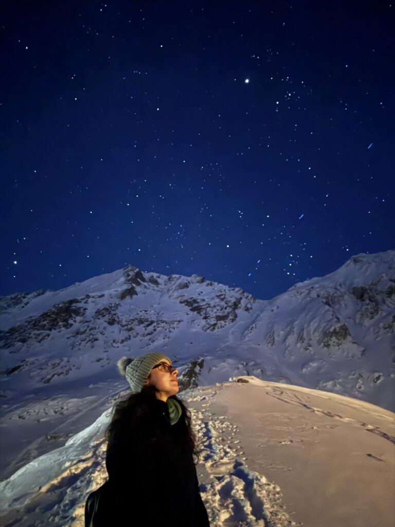 Cer înstelat pe Transfăgărășan iarna