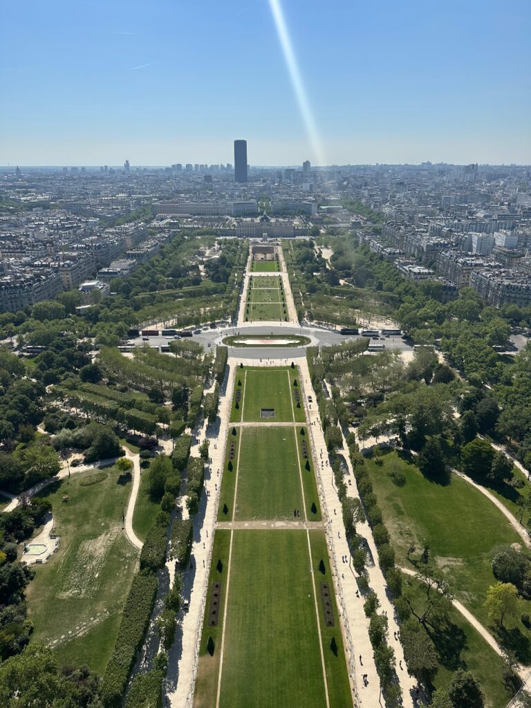 Champ de Mars văzut din Turnul Eiffel