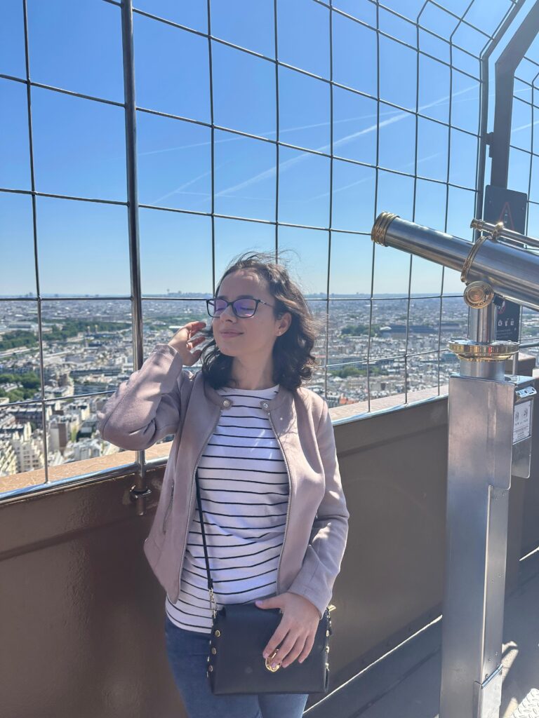Panorama Parisului văzută de la al doilea etaj al Turnului Eiffel
